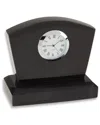 Bey-berk Genuine Marble Desk Clock In Black
