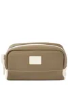 Bey-berk Glasgow Toiletry Bag In Green