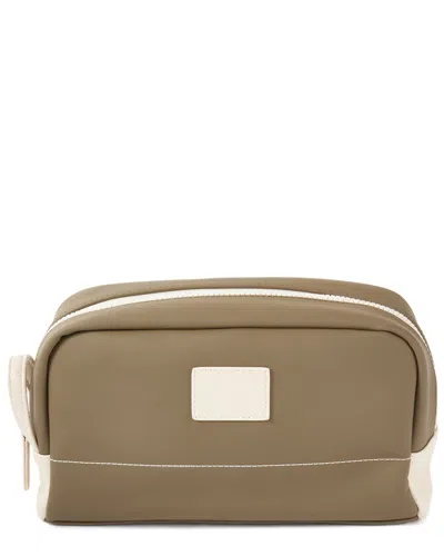Bey-berk Glasgow Toiletry Bag In Green
