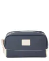 Bey-berk Glasgow Toiletry Bag In Navy