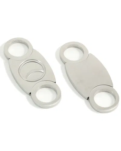 Bey-berk Stainless Steel Guillotine Cigar Cutter In Silver