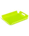 Bey-berk Dezi Acrylic Tray In Green