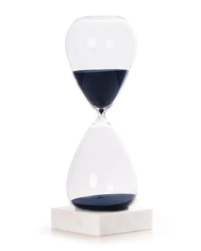 Bey-berk Hand-blown Sand Timer Hourglass (90 Minute) In Blue