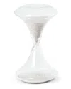 Bey-berk Hand Blown 45 Minute Sand Timer In Silver