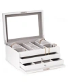 Bey-berk Lacquer Large Jewelry Chest With Multi-compartment Storage In Multi