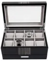 Bey-berk Lacquered Wood 8-watch Box