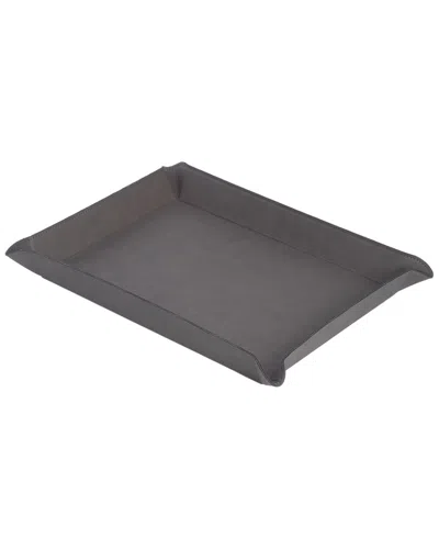 Bey-berk Large Rectangular Valet In Gray