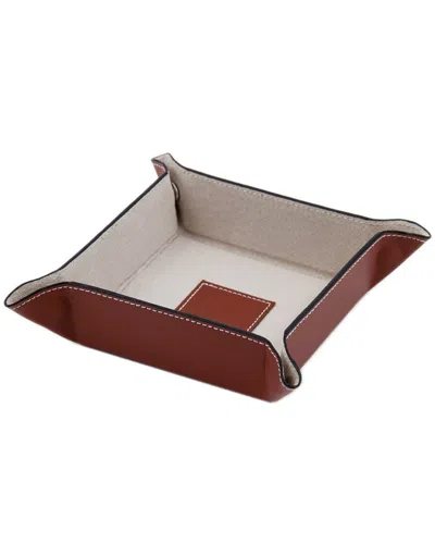 Bey-berk Leather Snap Valet In Blue