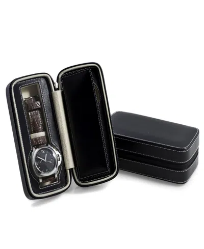 Bey-berk Leather Travel Piece In Black