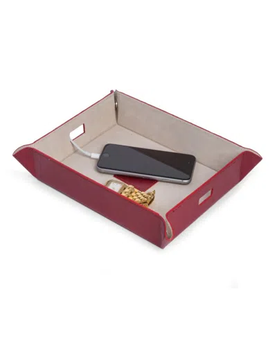 Bey-berk Leather Valet In Red
