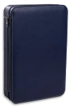Bey-berk Leather Watch & Glasses Case In Blue