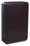 Bey-berk Leather Watch & Glasses Case In Brown