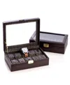 Bey-berk Leather Watch Box In Black