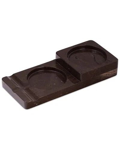 Bey-berk Liam Marble Ashtray & Coaster