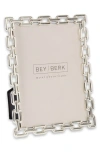 Bey-berk Link Picture Frame In Silver