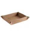 Bey-berk Lisbon Extra Large Coffee Table Valet Tray & Catchall In Green