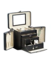 Bey-berk Lizard 4 Level Jewelry Box With Travel Pouch In Multi