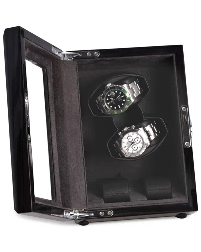 Bey-berk Louis Ash Wood High Lacquer Watch Winder And Storage Case In Multi
