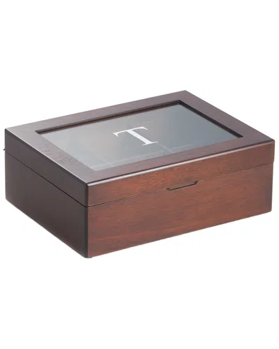 Bey-berk Mahogany Tea Box In Brown