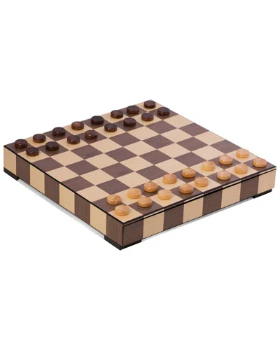 Bey-berk Matted Inlay Chess And Checkers Set