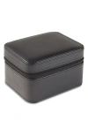 Bey-berk Matteo Leather Watch Case In Black