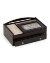 Bey-berk Men's Personalized Wooden Charge Station Valet In Black