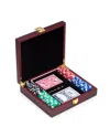 Bey-berk Men's Personalized Wooden Poker Set In Multi