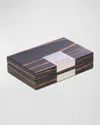 Bey-berk Men's Personalized Wooden Valet Box In Ebony