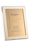 Bey-berk Metal 5" X 7" Picture Frame In Gold