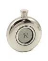 Bey-berk Monogrammed 5oz Flask In Silver