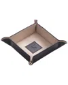 Bey-berk Monogrammed Black Leather Snap Valet, (a-z)