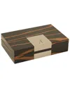 Bey-berk Monogrammed Lacquered Valet Box