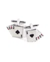 Bey-berk Poker Cufflinks No Color No Color In White