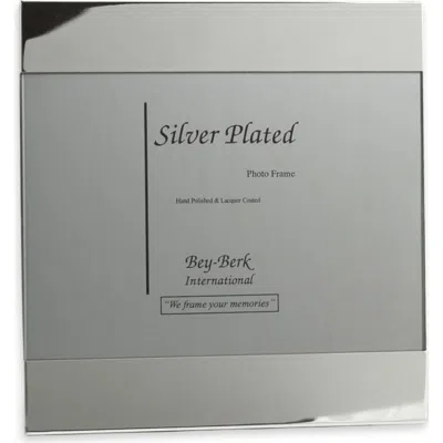 Bey-berk Polished Picture Frame In Gray
