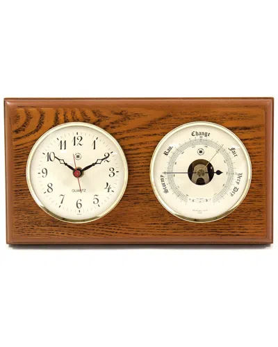 BEY-BERK QUARTZ CLOCK AND BAROMETER