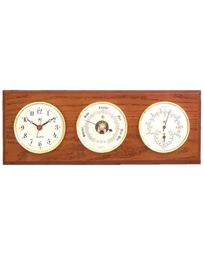 Bey-berk Quartz Clock In Brown