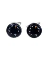 Bey-berk Rhodium Plated Cufflinks