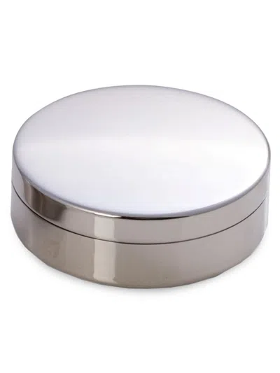 Bey-berk Round Keepsake Box In Metallic