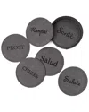 Bey-berk Set Of 6 Cheers Coasters With Holder