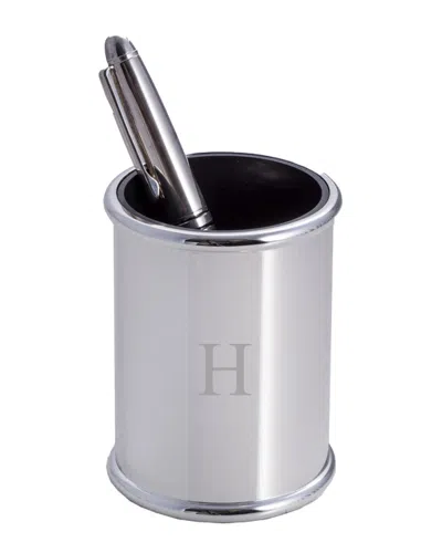 BEY-BERK BEY-BERK SILVER PLATED PEN CUP