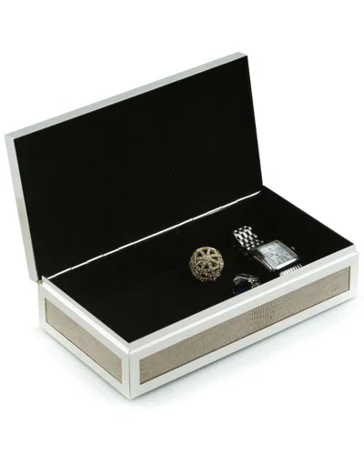 Bey-berk Silver Plated Rectangular Hinged Box