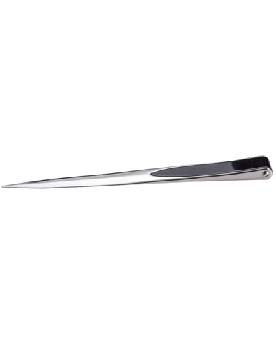 Bey-berk Stainless Steel Letter Opener In Silver