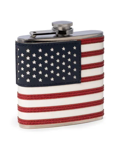 Bey-berk Stainless Steel Usa Flag Flask