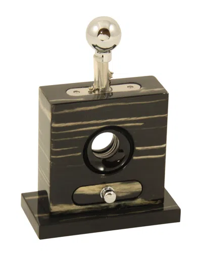 Bey-berk Table Top Cigar Cutter In Brown