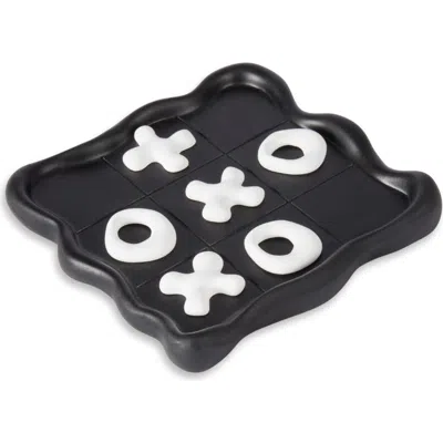 Bey-berk Tabletop Tic-tac-toe Set In Black
