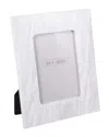 Bey-berk Talin Genuine Marble 4x6 Picture Frame In White