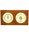 Bey-berk Tide Clock And Barometer In Brown