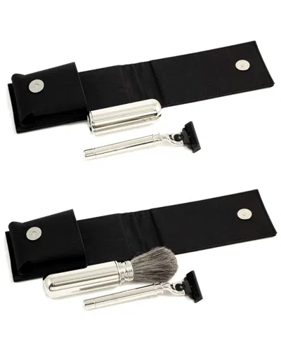 Bey-berk Travel Razor & Badger Brush Set