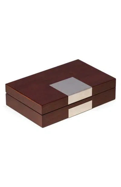 Bey-berk Valet Storage Box In Brown