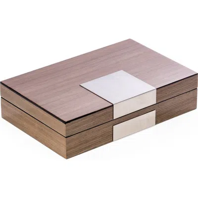 Bey-berk Valet Storage Box In Brown